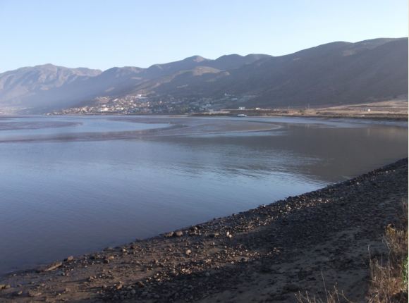 water sampling: Punta Banda estuary salt curve